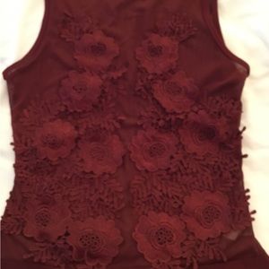 NWT CHARLOTTE RUSE SHEER BODYSUIT SIZE SMALL